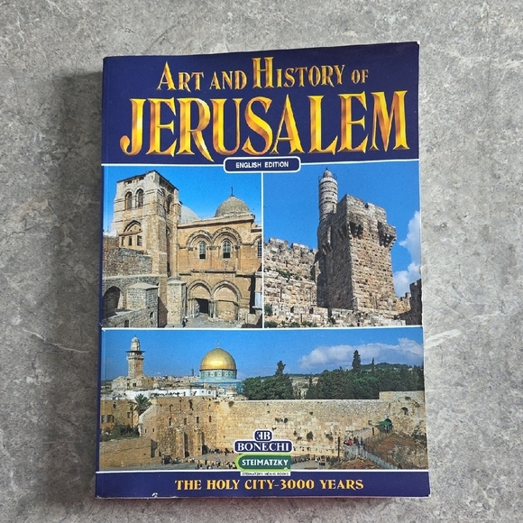 (J40) Art and History of Jerusalem Book by - Blue Cover - Picture 1 of 6